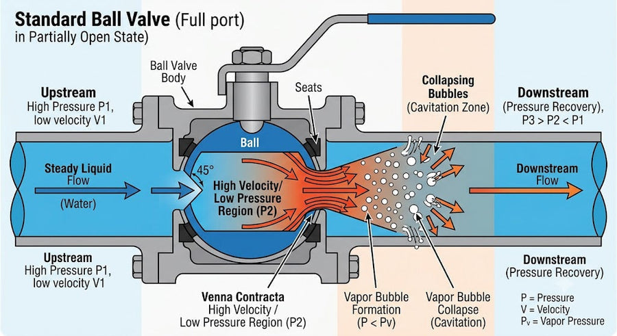 Cavitation in Pipes and Valves: Causes and Solutions