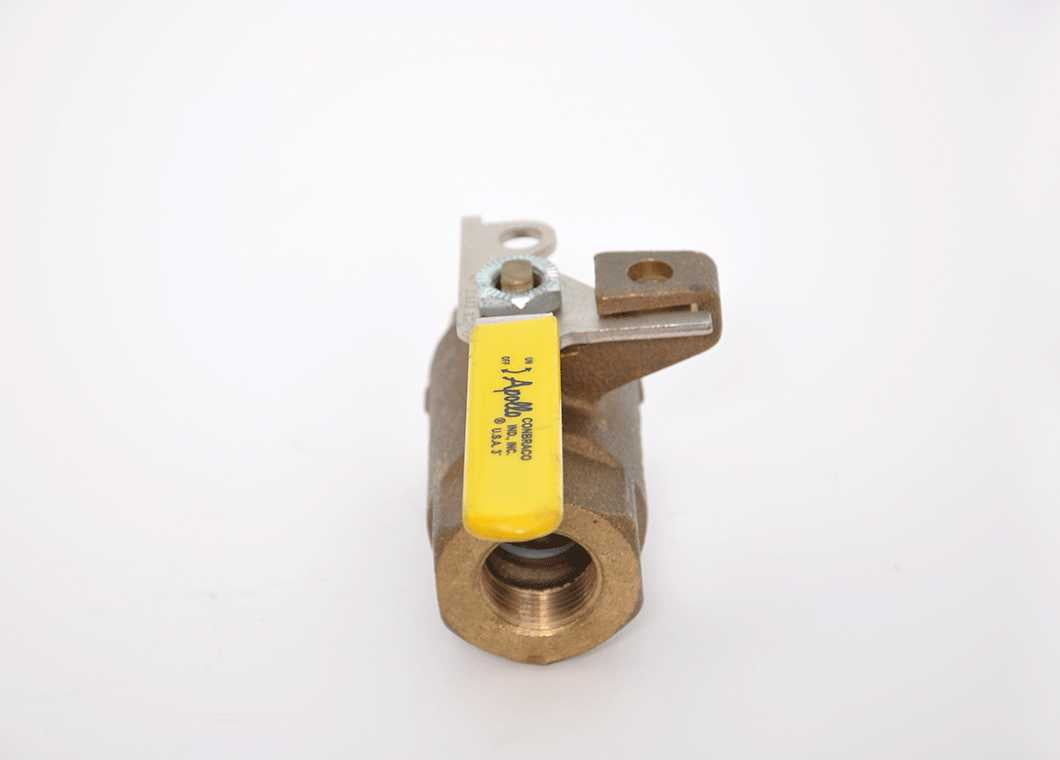 1" Apollo 75-105-01 - Bronze, Full-Port, FNPT, Ball Valve, with Locking Pad