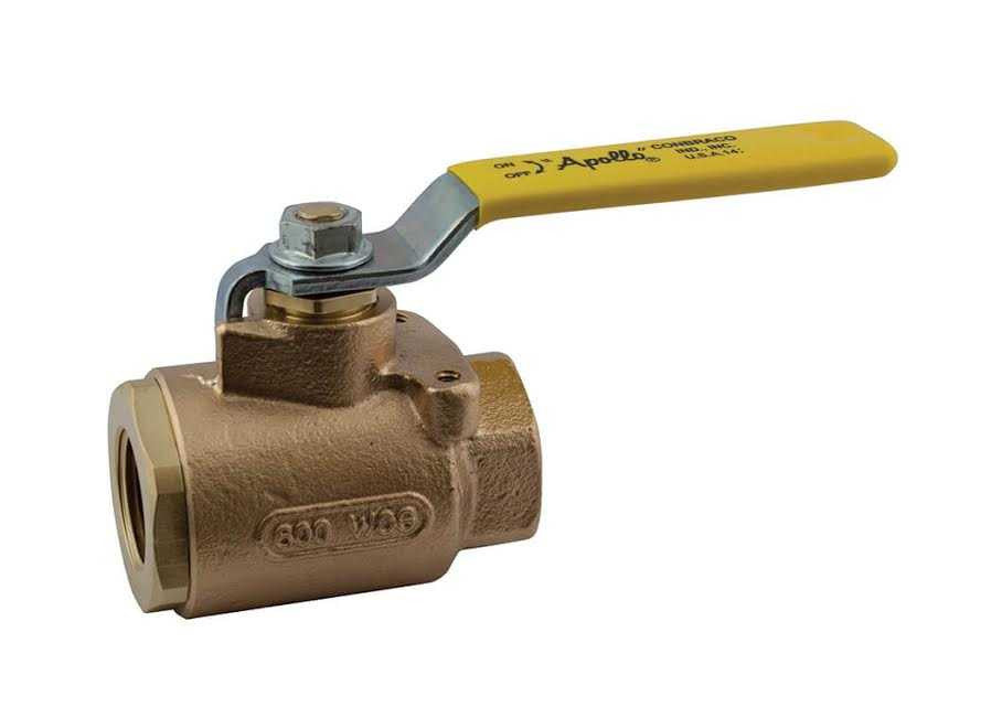 1" Apollo 77-105-01 - Bronze, Full Port, 2-Piece, NPT, Ball Valve