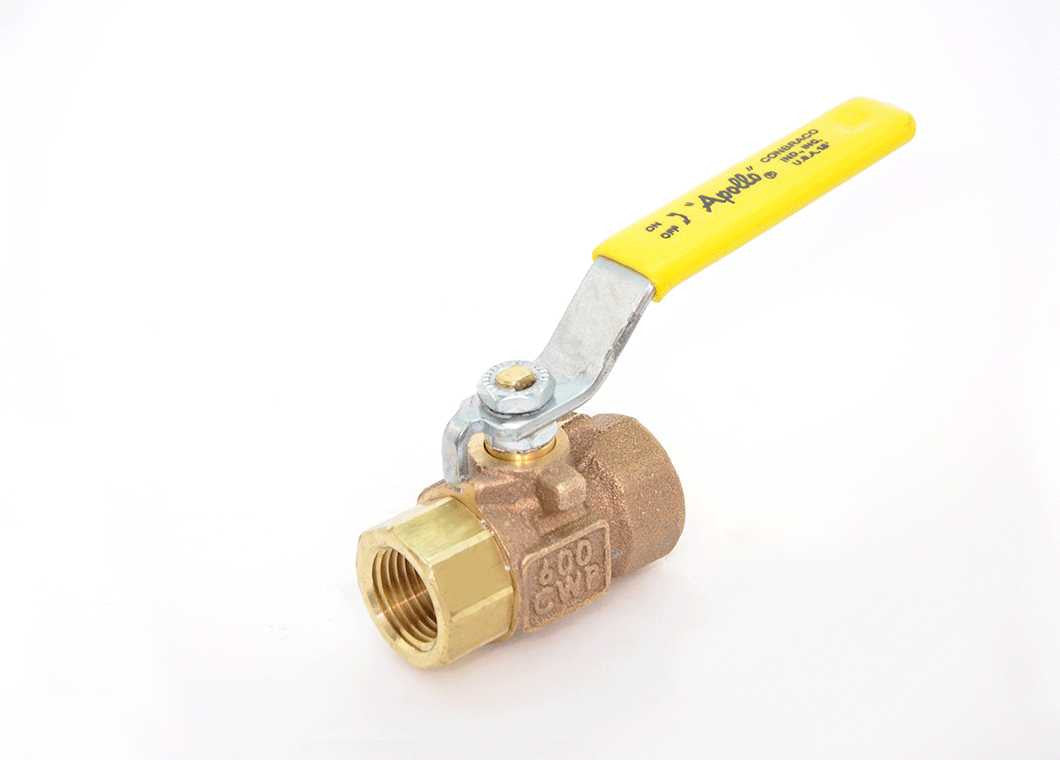 1" Apollo 77C-105-01A - 2 Piece, Bronze, Full-Port, FNPT, Ball Valve