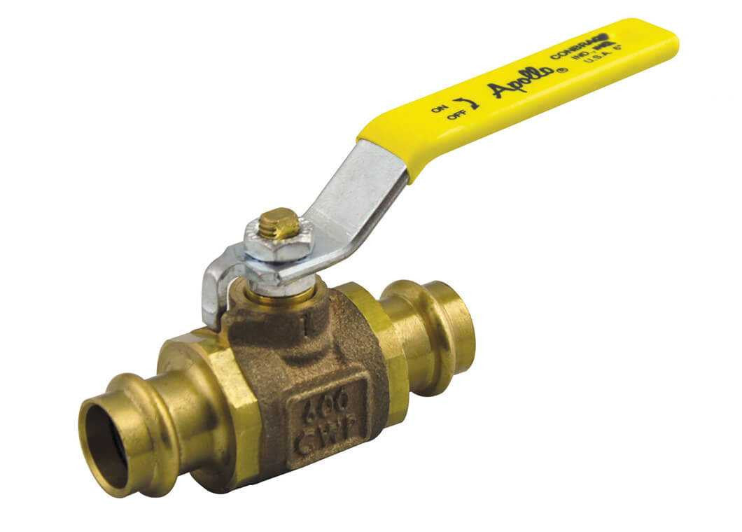 1" Apollo 77W-105-01 - Two Piece, Full Port, Bronze Ball Valve