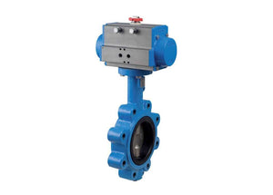 10" Bonomi SRN501S- Butterfly Valve, Lug Style, Ductile Iron Body, 316 Stainless Steel Disc, EPDM Seat, with Spring Return Pneumatic Actuator