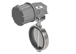16" Max-Air 160-650-465-S8230-MA - Wafer Style Butterfly Valves, Spring Return Pneumatic, Stainless Steel Body, Polished Stainless Steel Disc, BUNA Seat