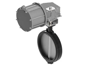 18" Max-Air 180-050-962-S8230-MA - Wafer Style Butterfly Valves, Spring Return Pneumatic, Epoxy Coated Ductile Iron Body, Stainless Steel Disc, VITON Seat