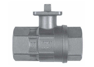 2-1/2" Bonomi 700076 - Ball Valve, 2-Piece, Stainless Steel, Full Port, FNPT Threaded, Manually Operated