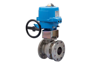 2" Bonomi M8E760137-00 - Ball Valve, Fire Safe, 2 Piece, 2-Way, Carbon Steel, Flanged, Full Port, with Metal Electric Actuator