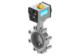 Max-Air 651-479-D82*0-MA - Lug Style Butterfly Valves, Double Acting Pneumatic, Stainless Steel Body, Polished Stainless Steel Disc, EPDM Seat