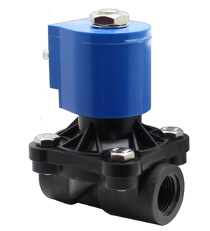GC Valves NS201GH02CPFG9- 1", NPT, Nylon Body, Normally Closed, 2 Way Zero Differential Piloted Diaphragm, EPDM Seal, 1" Orifice, 120 VAC, NEMA 4/4x, Solenoid Valve