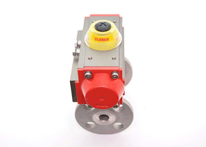 3" JFlow DM2533FTMTMF1-JFC-110D - Stainless Steel, Flanged, Ball Valve, Pneumatic, Fail in Place