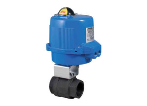 3/4" Bonomi M8E0127-00 - Ball Valve, 2-way, 2-piece, Carbon Steel, FNPT Threaded, Full Port, with Metal Electric Actuator