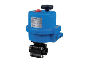 3/8" Bonomi 8E0632-00 - Ball Valve, Fire Safe, 2-way, 3-piece, Carbon Steel, Butt Weld, Full Port, with Electric Actuator