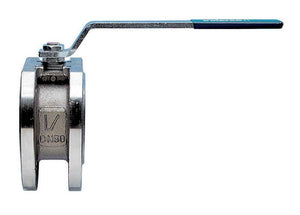 6" Bonomi 720016 - Ball Valve, Wafer Style, Stainless Steel, Full Port, Manually Operated