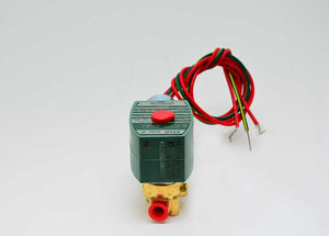 ASCO 8262H200-120/60 - 1/4" NPT, Brass, Normally Closed, 2 Way, NBR Seal, Solenoid Valve