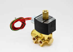 ASCO 8345 Series - 1/8" - 1/4" NPT, Brass,  4 way, NBR Seal, Solenoid Valve