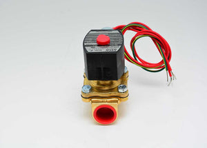 ASCO EF8210G095-24DC - 3/4" NPT, Brass, Normally Closed, 2 Way, NBR Seal, Solenoid Valve