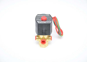 ASCO EF8320G182-24DC - 1/4" NPT, Brass, 3 Way, NBR Seal, Solenoid Valve