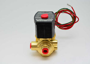 ASCO EF8342G001-120/60 - 1/4" NPT, Brass, 4 Way, NBR Seal, Solenoid Valve