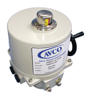 AVCO P0800 Electric Actuators - Quarter Turn, On/Off, 120 VAC, NEMA 4X
