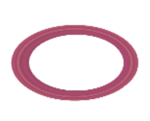 1-1/2" Sanitary Solutions SS40MPUZ-1.5, BUNA Metal Detect Gasket