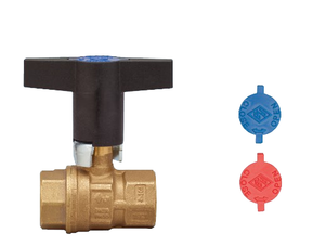 1" Bonomi 161N LFPT Compact Ball Valve, Full Port, Lead-Free Brass, FNPT Threaded