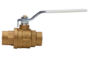 2" Bonomi 1715 LF Ball Valve, Full Port, Lead-Free Brass, Solder Ends