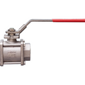 Bonomi 710190 Ball Valve for Steam, Full Port, 3 Piece, Stainless Steel, NPT, with Latch Lock Handle