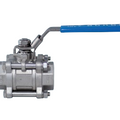 Bonomi 710 LL Ball Valve, Full Port, 3 Piece, Stainless Steel, FNPT, with Latch Locking Lever