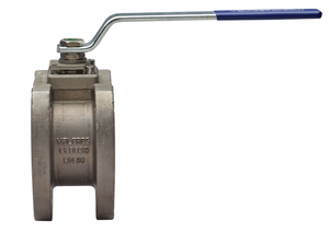 3/4" Bonomi 721V16 Ball Valve, Wafer Style, Full Port, Stainless Steel, ANSI Class 150 Flange