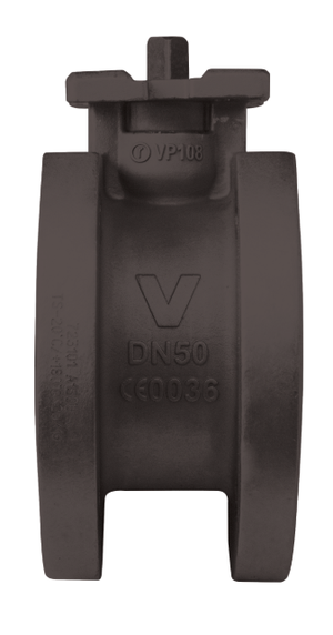 1" Bonomi 724101 Ball Valve, Wafer Style, Direct Mount, Full Port, Carbon Steel, ANSI Class 150 Flange