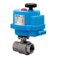Bonomi 8E067-00 Series - Ball Valve, 2-way, 2-piece, Stainless Steel, FNPT Threaded, Full Port, with Electric Actuator