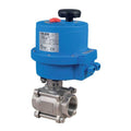 Bonomi 8E0722-00 Series - Ball Valve, 3 Piece, 2 way, Stainless Steel, Butt Weld, Full Port, with Electric Actuator