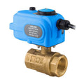 Bonomi 8E864LF-00 Series - Ball Valve, Lead Free, Brass, 2-way, FNPT Threaded, Full Port, with Electric Actuator