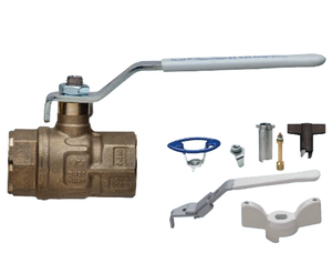 Bonomi B12N LF Ball Valve, Full Port, Lead-Free Bronze, FNPT Threaded, with T-Handle