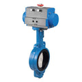 Bonomi DA530S Series - Cast Iron, Wafer Style, Butterfly Valve with Double Acting Pneumatic Actuator