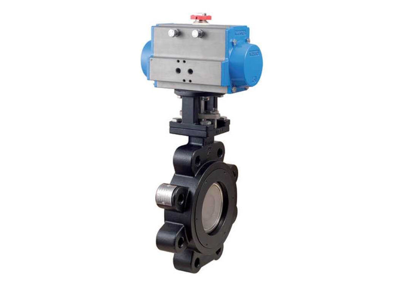 Bonomi SR8101 Series - Butterfly Valve, High Performance, Lug Style, Carbon Steel, with Spring Return Pneumatic Actuator