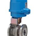 Bonomi M8E760021V**-0** 30-60°/60°/90° V-Port Ball Valve, 2-Way, Stainless Steel, ANSI 150 Flanged, For Steam, Split  Body Style, with Valbia Metal Electric Actuator with Positioner or Positioner with Battery Backup
