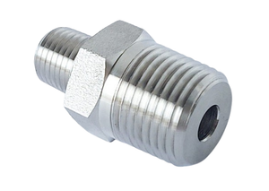 3/4" MNPT x 1/4" MNPT Comfit Hex Reducing Nipple, 316 Stainless Steel