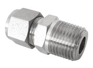3/4" ODT x 1/2" MNPT Comfit Male Connector, 316 Stainless Steel