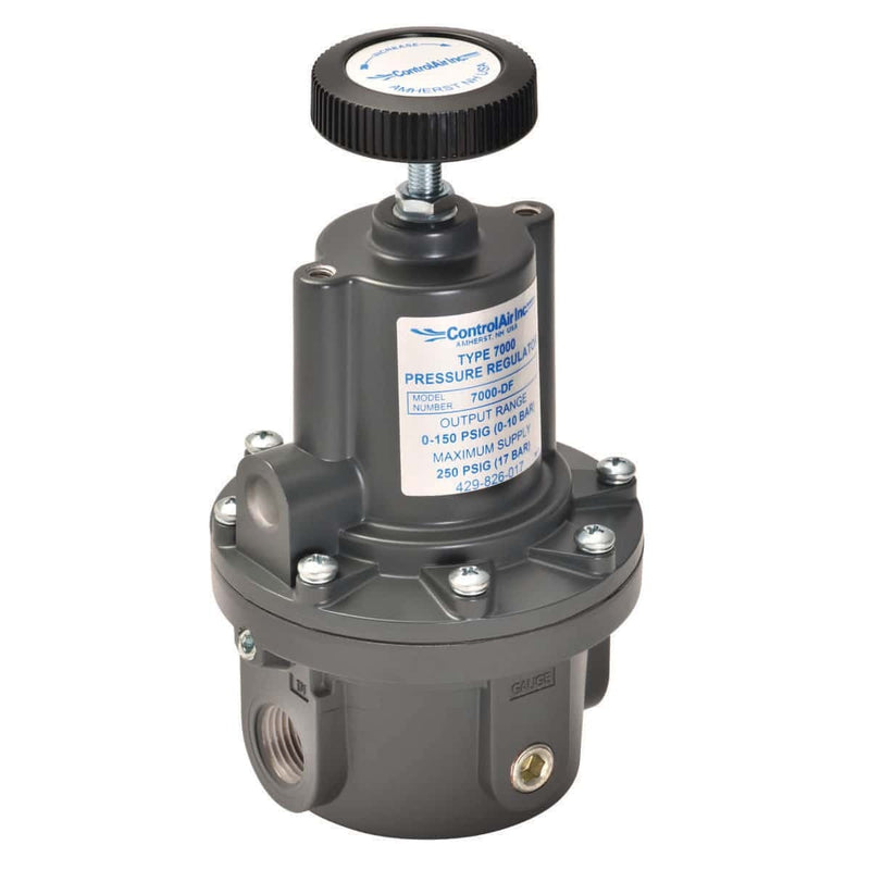 ControlAir Type 7000 Series High Flow Precision Air Pressure Regulator, 429-826-083, 7000-EBN, 0 - 10 Psig (0 - 0.7 Bar), 3/4