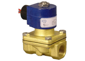GC Valves S211YH02N5CG4 - 3/8" NPT, Brass, Normally Closed, 2-Way, Viton Seal, 5/8" Orifice, 120 VAC, NEMA 4/4X, Solenoid Valve