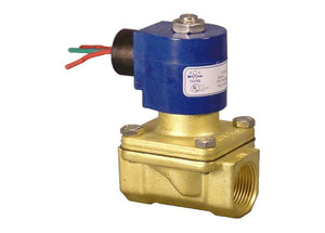 GC Valves S211YH04K4EG5 - 3/4" NPT, Brass, Normally Closed, 2-Way, Viton Seal, 3/4" Orifice, 240 VAC, NEMA 4/4X, Solenoid Valve