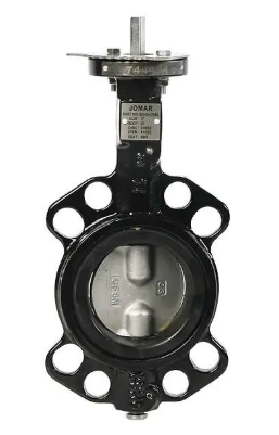 Jomar Valve BFV-Wafer Viton Series, Wafer Style, Epoxy-Coated Ductile Iron Body, Stainless Steel Disc, Viton Seat, Lever Handle/Gear Operator Butterfly Valve