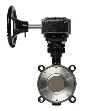 5" Jomar Valve HPBFV-600-CS-150-GO, Lug Style, Epoxy Coated Carbon Steel Body, Dual Offset Stainless Steel Disc, Fire Safe Seat & Gear Operator, Class 150 High Performance Butterfly Valve