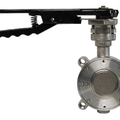 Jomar Valve HPBFV-600-SS-150-LH Series, Lug Style, Stainless Steel Body, Dual Offset Stainless Steel Disc, Fire Safe Seat & Lever Handle, Class 150 High Performance Butterfly Valve