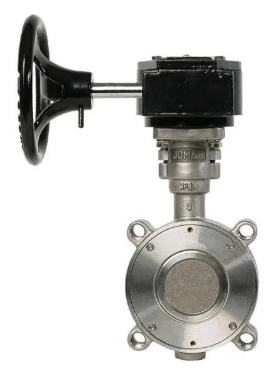 Jomar Valve HPBFV-600-SS-150-GO Series, Lug Style, Stainless Steel Body, Dual Offset Stainless Steel Disc, RPTFE Seat & Gear Operator, Class 150 High Performance Butterfly Valve