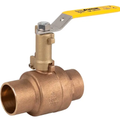 Jomar Valve S-200CSS-EH Series, 2 Piece, Full Port, Soldered Ends, Bronze, Stainless Steel Ball & Stem, Stem Extension, 600 WOG Ball Valve