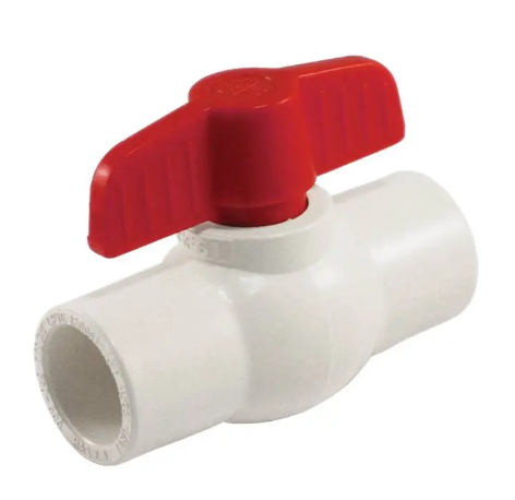 1"  Jomar Valve S-605, CPVC Body, Copper Tube Size, Solvent Connection, 150 WOG Ball Valve