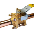 Jomar Valve S-650-CE-4B Series, 3 Piece, 4 Bolt, Brass, Oxygen Cleaned for Medical Gas, Copper Stub Connection, 600 WOG Ball Valve