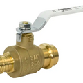 Jomar Valve T-422G PRESS Series, 2 Piece, Standard Port, Dezincification Resistant Lead-Free Brass, Press x Expansion Pex Connection, Stainless Steel Ball & Stem, 250 WOG Ball Valve