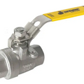 Jomar Valve T-SS-900N Series, 2 Piece, Full Port, Stainless Steel, NPT Threaded, Stainless Steel Ball & Stem, 1000 WOG Ball Valve